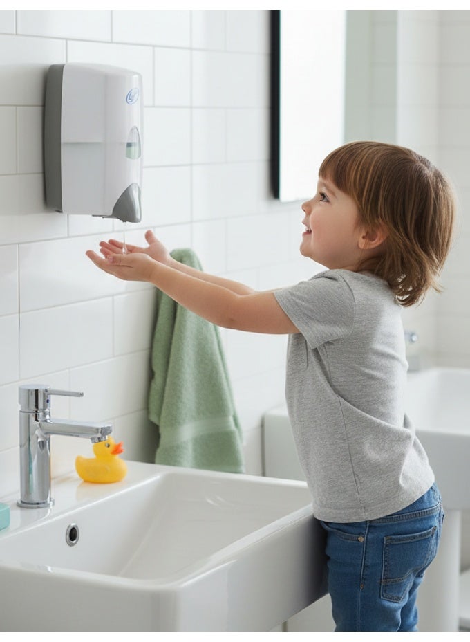 SWISH Manual Liquid Hand Wash Soap Dispenser 1000ml | Refillable Tank, Bathroom & Kitchen Use - Image 4